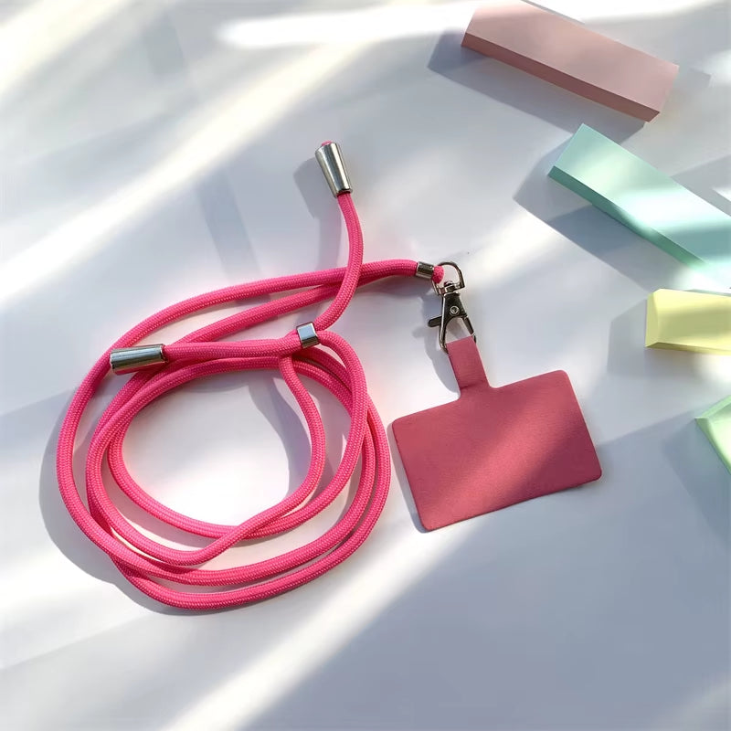 Lanière téléphone universelle colorée – Sangle tour de cou anti-perte détachable