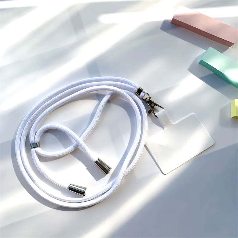 Lanière téléphone universelle colorée – Sangle tour de cou anti-perte détachable