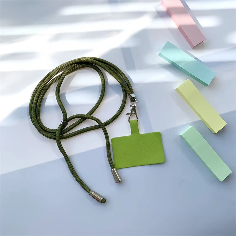 Lanière téléphone universelle colorée – Sangle tour de cou anti-perte détachable
