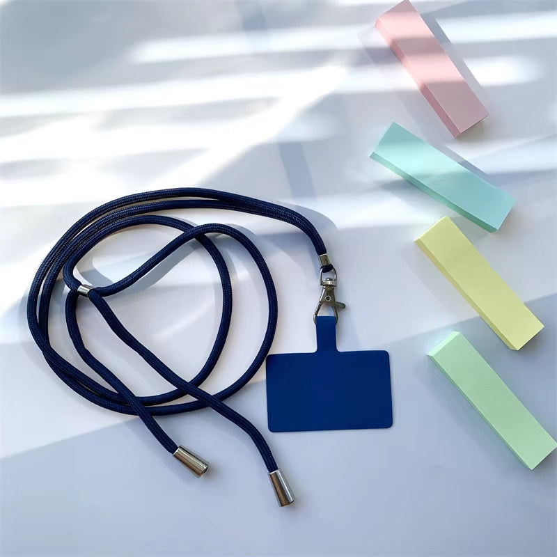 Lanière téléphone universelle colorée – Sangle tour de cou anti-perte détachable