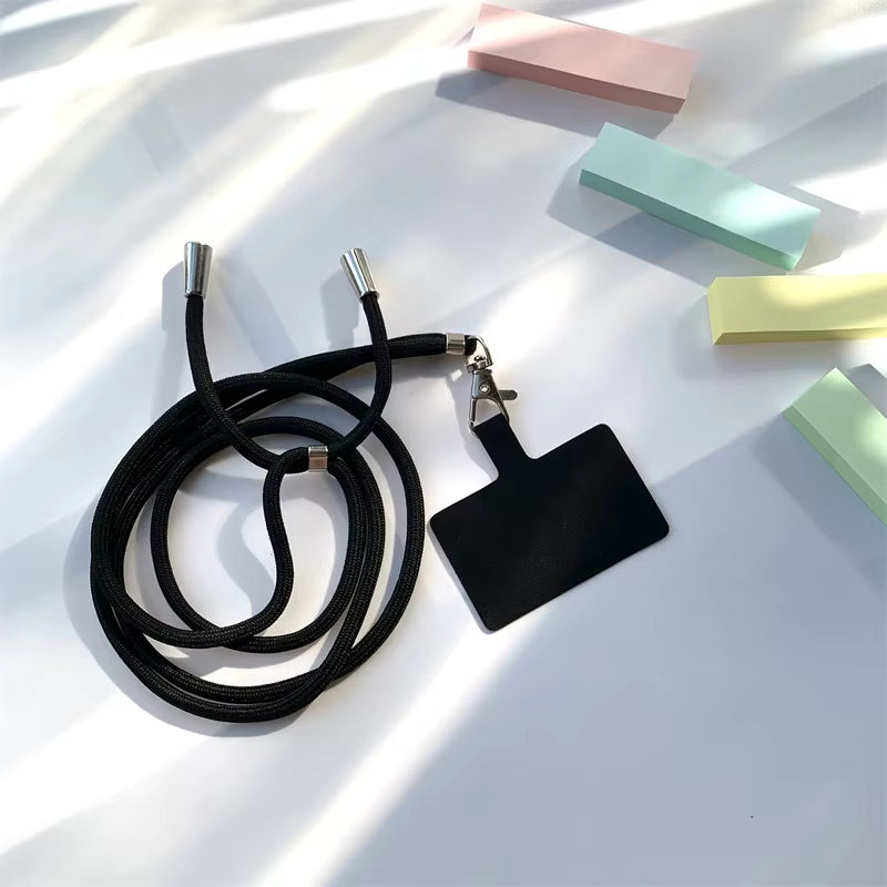 Lanière téléphone universelle colorée – Sangle tour de cou anti-perte détachable