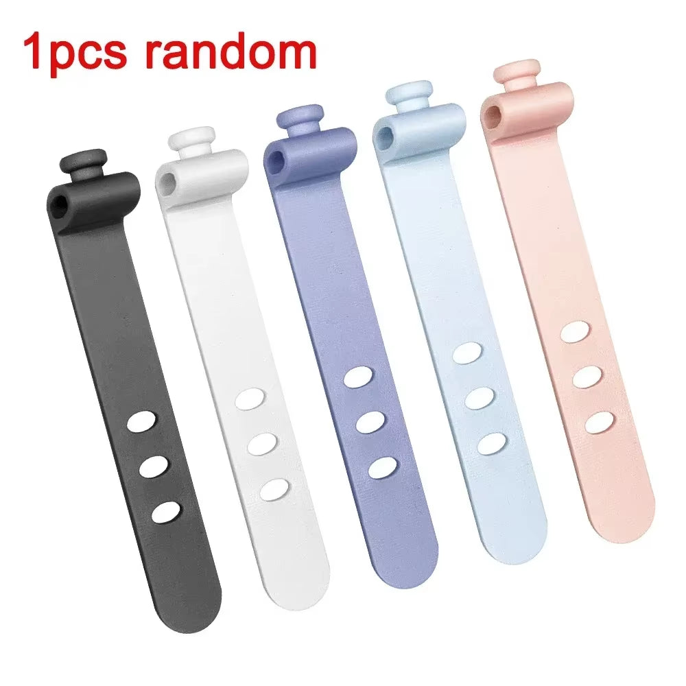 Organisateur de câbles 3 trous – Clip de rangement pour chargeur, écouteurs et câbles USB