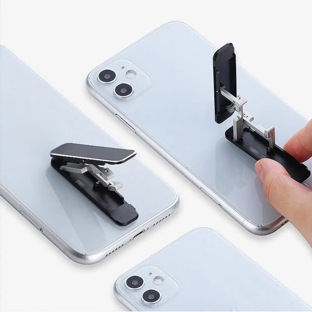 Support téléphone pliable invisible – Mini kickstand adhésif ultra léger