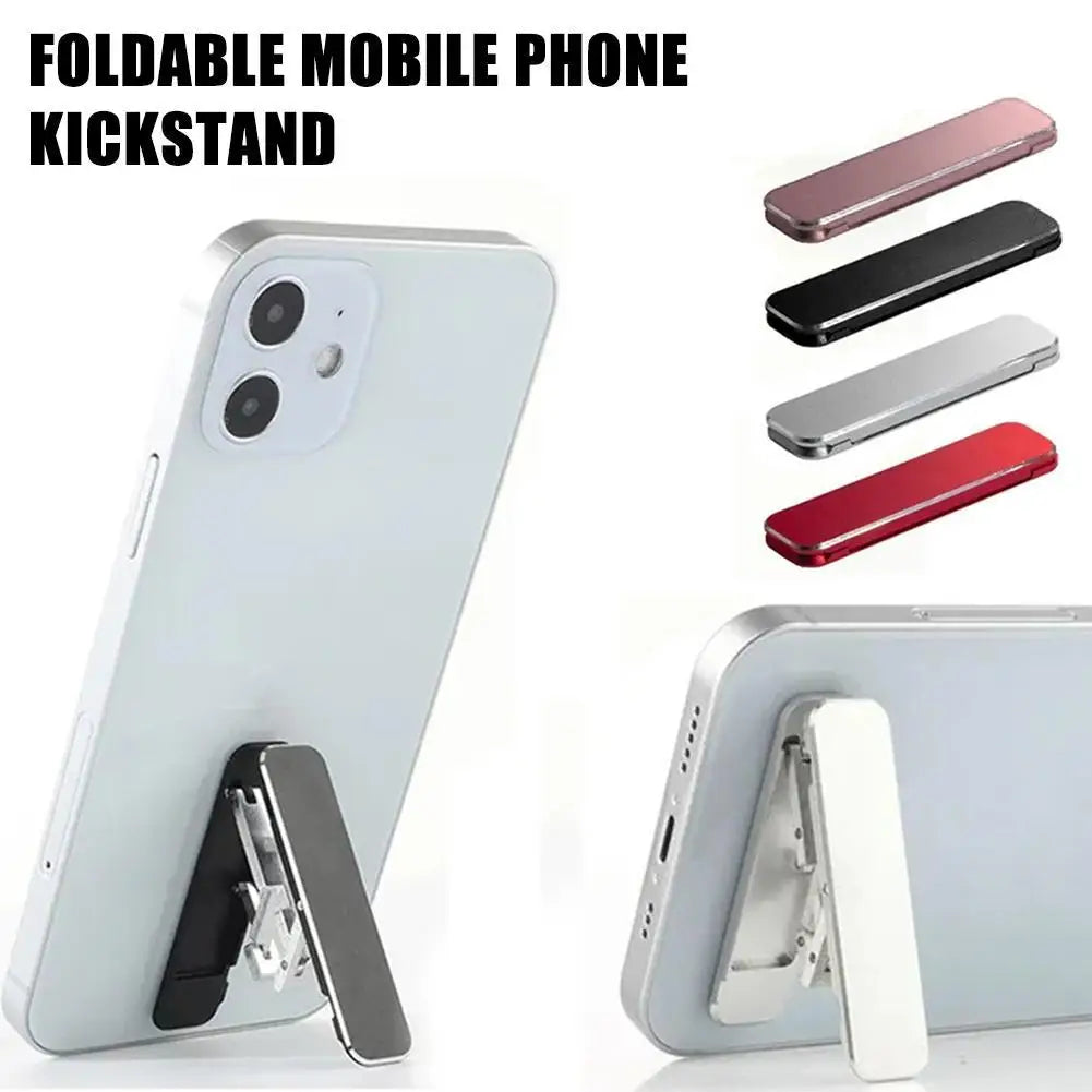 Support téléphone pliable invisible – Mini kickstand adhésif ultra léger