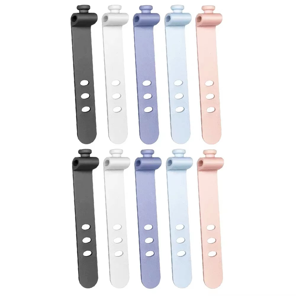 Organisateur de câbles 3 trous – Clip de rangement pour chargeur, écouteurs et câbles USB