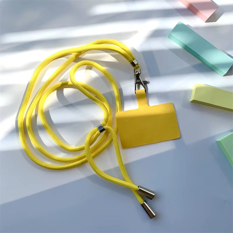 Lanière téléphone universelle colorée – Sangle tour de cou anti-perte détachable