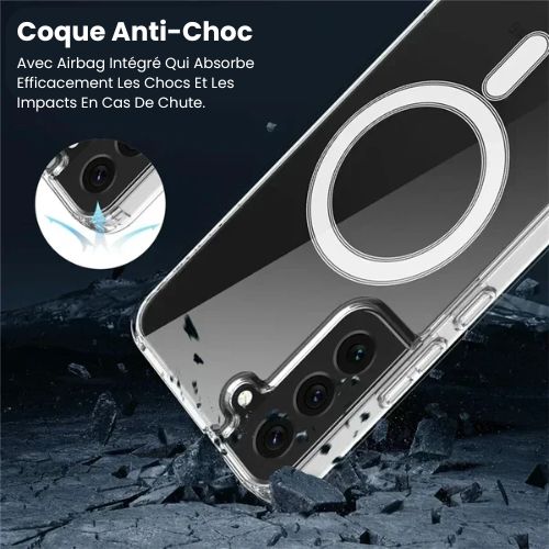 Coque Samsung Galaxy S24/S23/S22/S21 Ultra-Fine Transparente Anti-Choc Magsafe